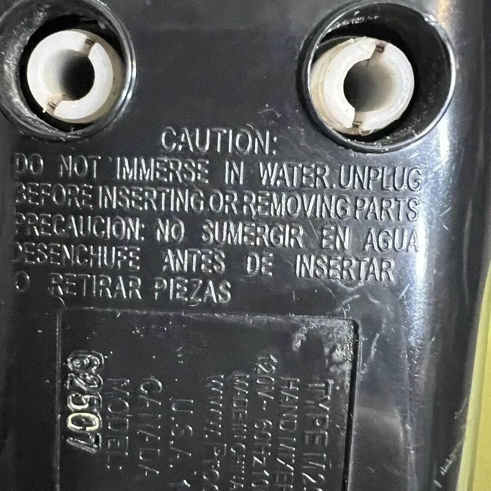 Proctor Silex Hand Mixer Motor Only Model 62507 Black 5 Speed 100W Tested Works